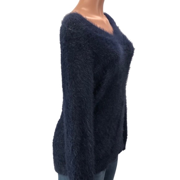 Laurie Felt Women Blue Pullover Sweater - Picture 4 of 15